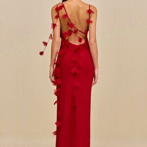 Cult Gaia — Nymeria Gown (Merlot), Size M